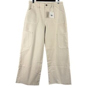 Just Black Denim‎ NWT Cargo Wide Leg in Oat Size 31
